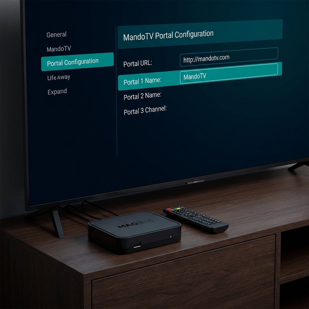 Configuración de portal MandoTV en MAG Box